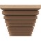 Ekena Millwork 9"W x 18"D x 9"H Wide Landon Rough Cedar Woodgrain TimberThane Corbel, Primed Tan CORUR09X18X09LANRCPR - alternate 4